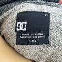 DC Shoes  LARGE Heathered Gray Full Zip Up Hoodie Skater Track Jacket Photo 6