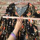 Free People  Bella Floral Print Tunic Size Medium Bohemian Festival Boho Photo 2