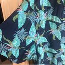 Krass&co Cotton & . button down, blue floral Hawaiian top, oversized,  Large Photo 6