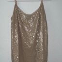 White House | Black Market champagne sequin spaghetti strap tank top Photo 0