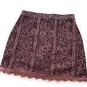 Isaac Mizrahi  Live! Purple and Black Paneled Lace Skort Skirt Photo 0