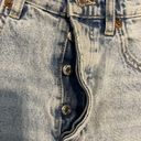 ZARA  high rise distressed denim shorts Photo 2