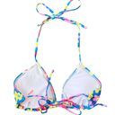 Blackbough NWT  Swim Retro Floral Triangle Bikini Set - Blue/Pink - L/L Photo 8