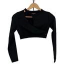 n:philanthropy  Roxbury Cutout Cropped Top Black size Small NWT Long Sleeves Photo 2