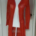 Mudd  Sweater Burnt Orange Long Sleeve Cardigan Size XS Vintage Photo 0