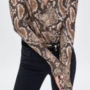 ZARA  Snakeskin Wrap Bodysuit NEW Size Small Photo 7