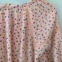 True Craft  Ditsy Floral Linen-like Semi Sheer Peach Top 2X Photo 5