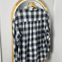 Vince  blue plaid button up blouse shirt Photo 5