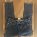 Hudson Jeans  Luxe Crop Riley relaxed straight hidden bottoms medium light sz 26 Photo 7