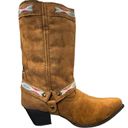 Dingo  Vegan Suede Southwestern Boho Short Boots Size 9.5 Photo 6