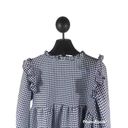 Boohoo  Dogtooth Frill Detail Smock Dress Women’s Size 8 Photo 2