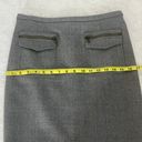 J.Crew  Gray Wool Patch-Pocket Pencil Skirt Size 4 Photo 8