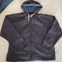 Life is Good Oversized Hoodie Zip Up Photo 0