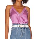 Cami NYC NEW NWT  100% Silk Everly Lace Trim Cami Tank In Mulberry Purple Photo 3