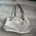 Jessica Simpson  Womens Malena Beige Gray Scalloped Tote Handbag Purse Large Photo 1