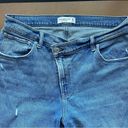 Abercrombie & Fitch A&F Medium Wash Criss Cross The 90’s Straight Ultra High Rise Jeans Photo 2