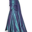 Jovani  Skirt Iridescent Green Purple Train Women‎ Mermaid Shimmer 10 Prom Formal Photo 0