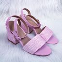 Bamboo NEW  | Braided Heel Maddy Sandals - PINK Photo 0