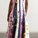 Oscar de la Renta  Mixed Floral Print Poplin Sleeveless Midi Dress NWT Size 6 Photo 10