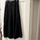 Madewell  Wide-Leg Cargo Pants in Linen-Blend in True Black Size 4 NWT Photo 5