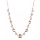 Givenchy  Rose Gold Tone 16" Pink Cushion Frontal Necklace Photo 1