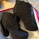 mix no. 6  chunky suede black booties W7.5 Photo 0