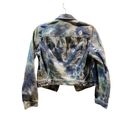 3.1 Phillip Lim  Women's Tie-Dye Denim Jacket Size 0 Multicolor Photo 2