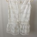 Alexis  White Floral Lace Blouse Size: XS Photo 6