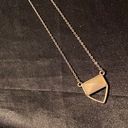 American Eagle Y2K  Yellow Citrine Crystal Triangle Necklace Photo 0