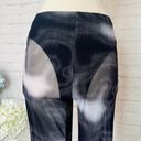 Boutique Black & White Sheer Flare Leg Pants Photo 2