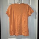 st. john's bay St. John’s Bay Orange V Neck Short Sleeve Essential Tee L Photo 6