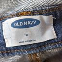 Old Navy denim distressed shorts overalls size medium Photo 3