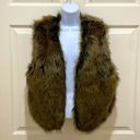 Elevenses  by Anthropologie Brown Faux Fur Vest Photo 0