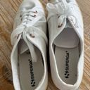 Superga  2790 Platform sneakers white rainbow pastel stripes lace-up shoes Photo 8