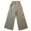 Citizens of Humanity  Wide Leg Cropped Paper Bag High Waist Green Khaki Pants 26 Photo 1