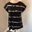 Isabel Maternity  Black and White Tie Dye Short Sleeve T-Shirt Women’s Size XS Photo 1