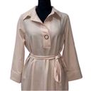 ZARA  MIDI Belted Beige Dress(Size M-L) Photo 3