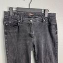 J. McLaughlin  Stretch Straight Leg Jeans Faded Black Charcoal Size 4 Photo 2