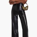 Good American 
Faux leather wide-leg jumpsuit NWT Photo 10