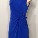 Calvin Klein  blue faux wrap dress. Size 4. NWOT Photo 4