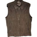 Neiman Marcus  Womens Size S Brown Suede Full Zip Sleeveless Vest Made in Italy Photo 0