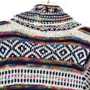 Harper Haptics Holly  Boho Multicolored Fringe Knit Long Cardigan Sweater Photo 14