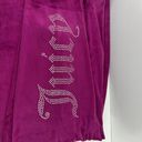 Juicy Couture  Soft Pink Velour Lounge Pants Sparkly Bejeweled “Juicy” Medium Photo 1