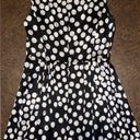 St. John  Silk Blend Fit & FlareSleeveless Midi Polka Dot Dress - size 2 Photo 6