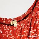 Kori Rust/Brick Red Floral Layer Maxi Dress w Shorts Underneath Wm L Photo 2