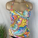 Anne cole  Black Print Tankini Swim Bathing Suit S XS Photo 0