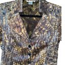 Alberto Makali  Art-to-Wear Glitz Crinkle Stretch Blazer Jacket Funky Lux Size M Photo 1