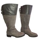 Cole Haan Women's  Gray Leather  Suede Tall Waterproof Boots, size 8 Knee High Photo 0