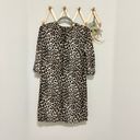 Equipment Femme Aubrey Silk Cheetah Print Shift Dress S Photo 5