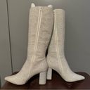 Betsey Johnson Betsy Johnson Pearl White Boot SB-Candy Pointed-Toe Knee-High Size 7.5 Photo 3